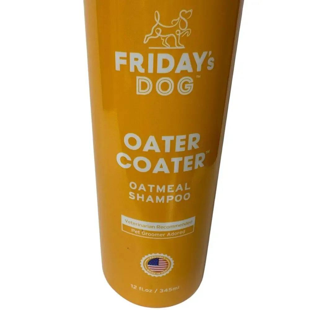 Friday's Dog Oater Coater Oatmeal Dog Shampoo Lot Of 3 Dry Itchy Skin
